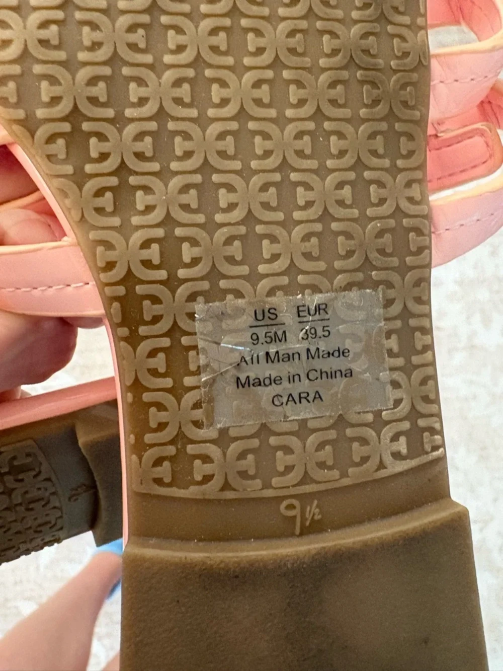Sam Edelman Pink Slide Sandal Size 9.5 - Picture 3 of 4